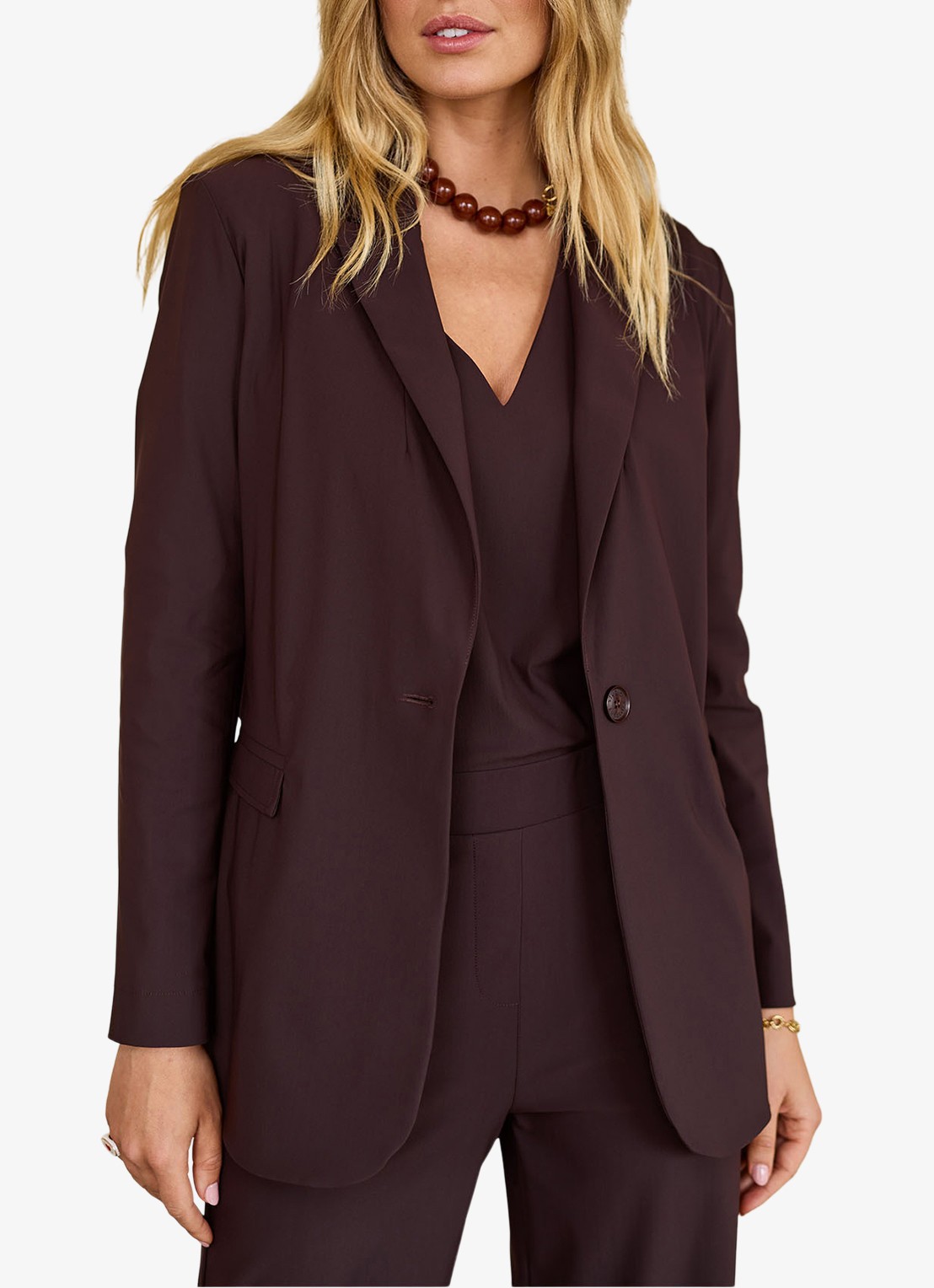 Studio Anneloes Blazer met klepzakken - detail 3 bruin