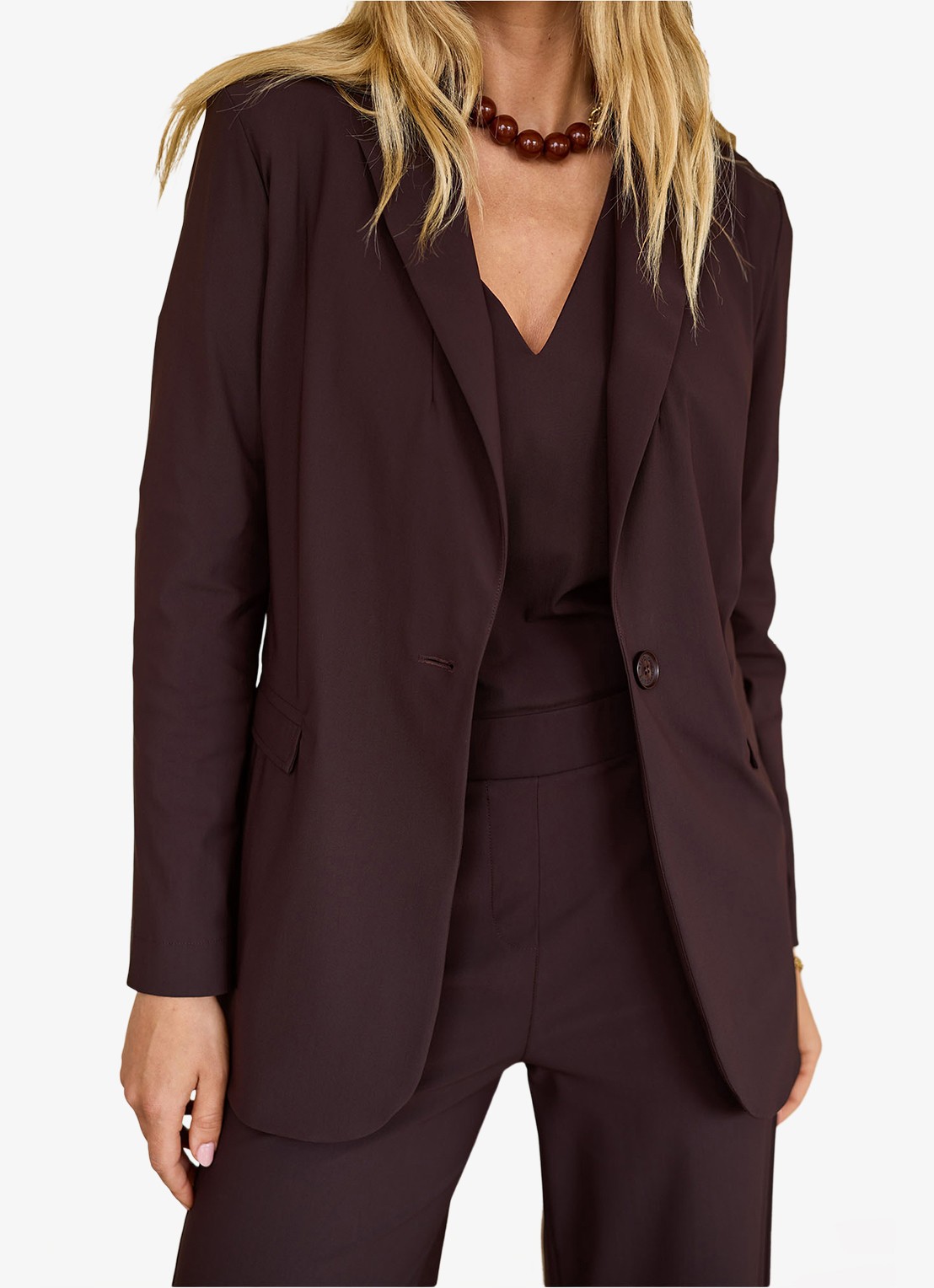 Studio Anneloes Blazer met klepzakken - detail 4 bruin