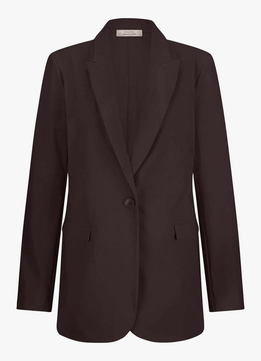 Studio Anneloes Blazer met klepzakken - voorkant bruin