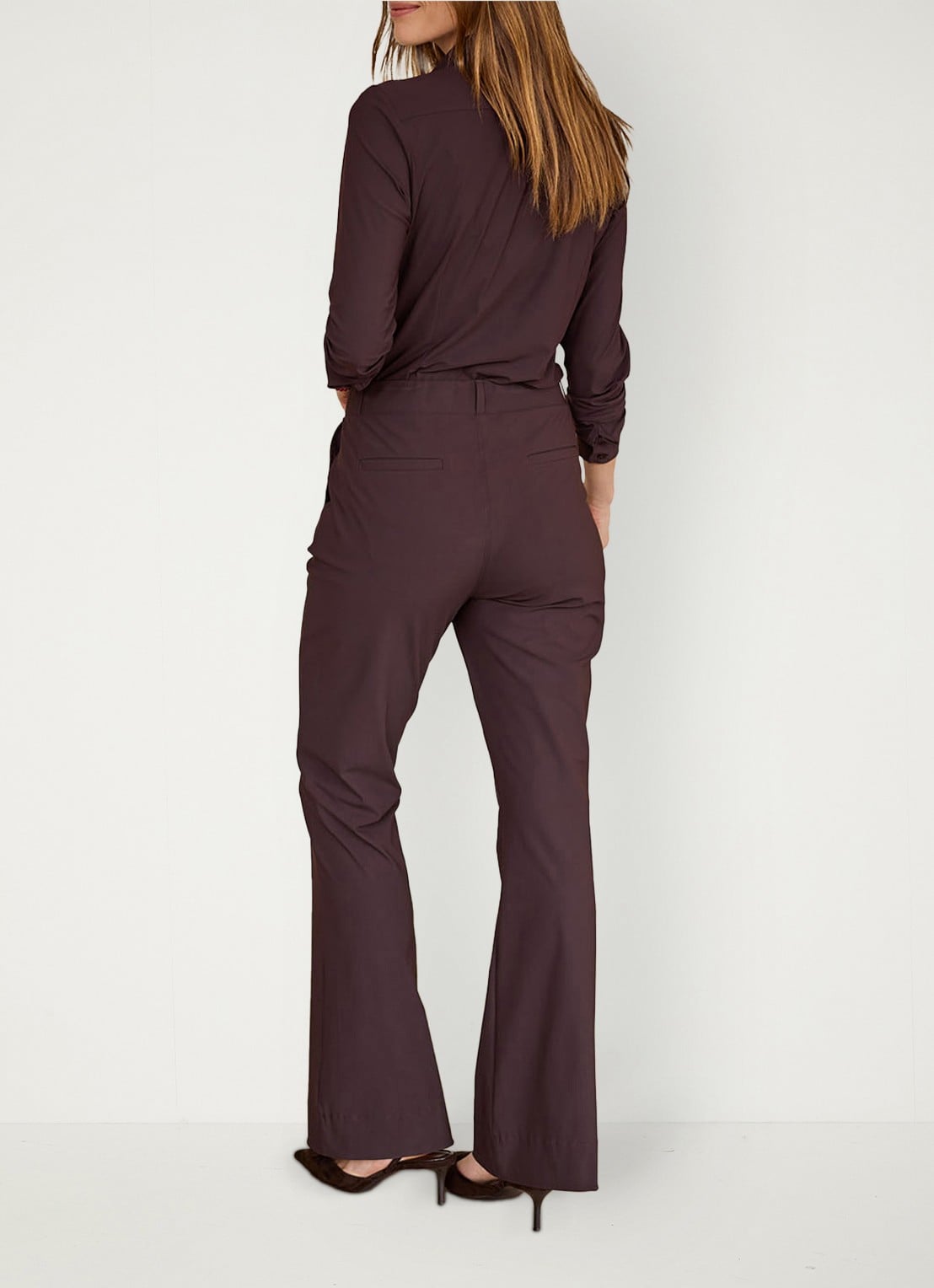 Studio Anneloes Blouse met kraag - detail 4 bruin