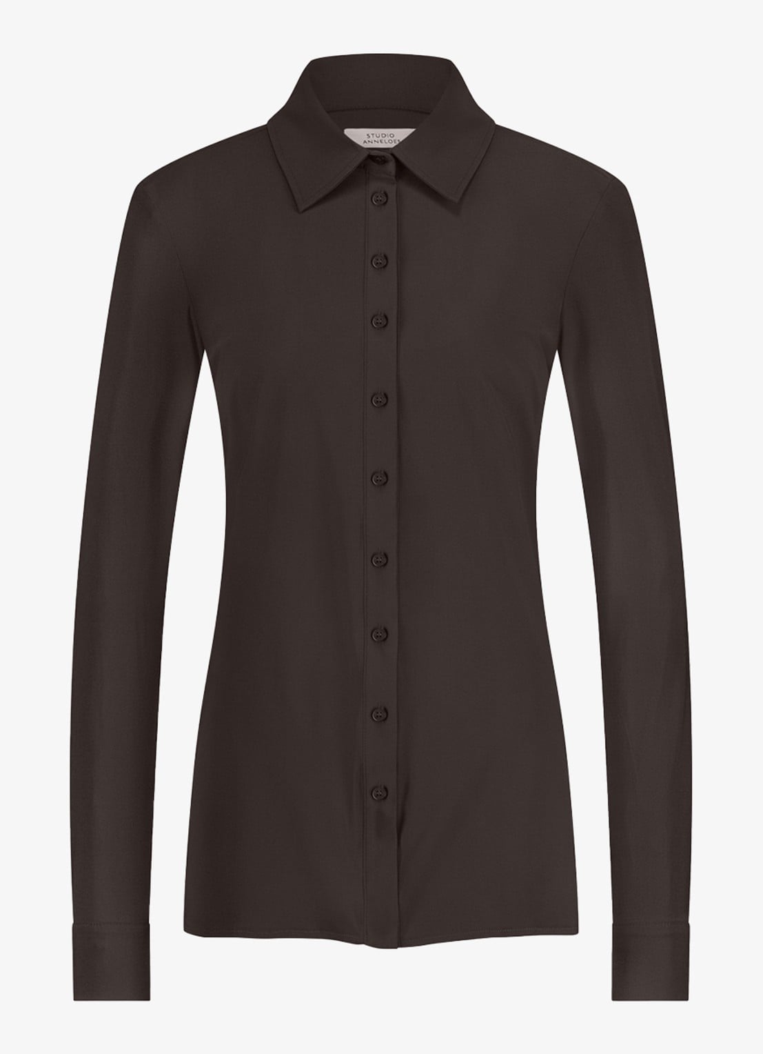 Studio Anneloes Blouse met kraag - voorkant 5 bruin