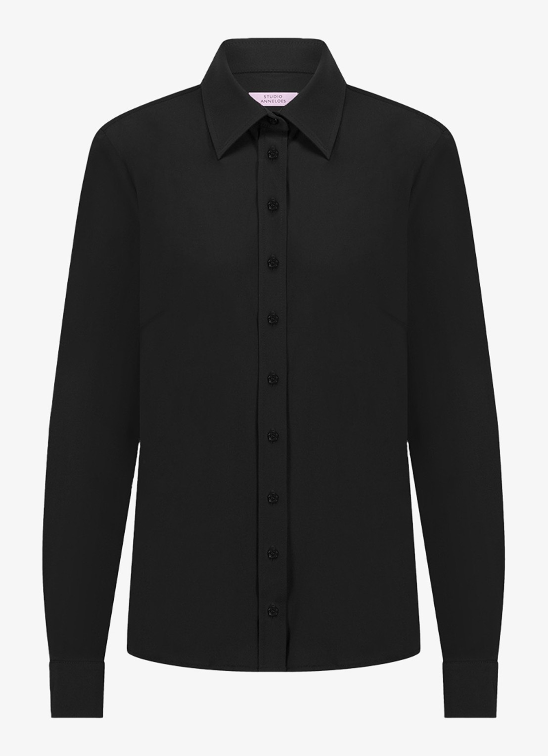 Studio Anneloes Bobby blouse met ballonmouw - voorkant 2 zwart