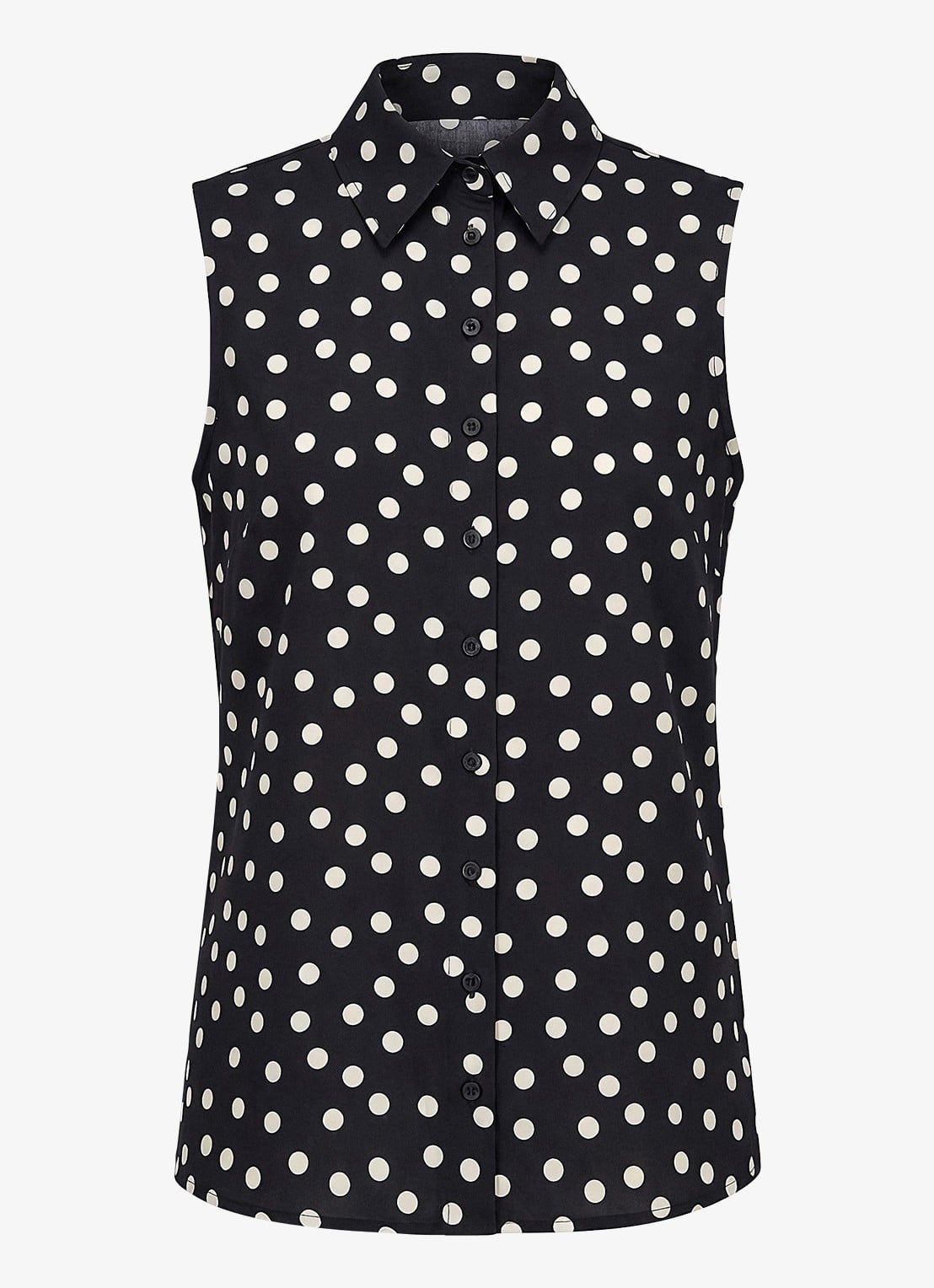 Studio Anneloes Bobby Dot mouwloze blouse met stippenstrip - voorkant 3 multicolor