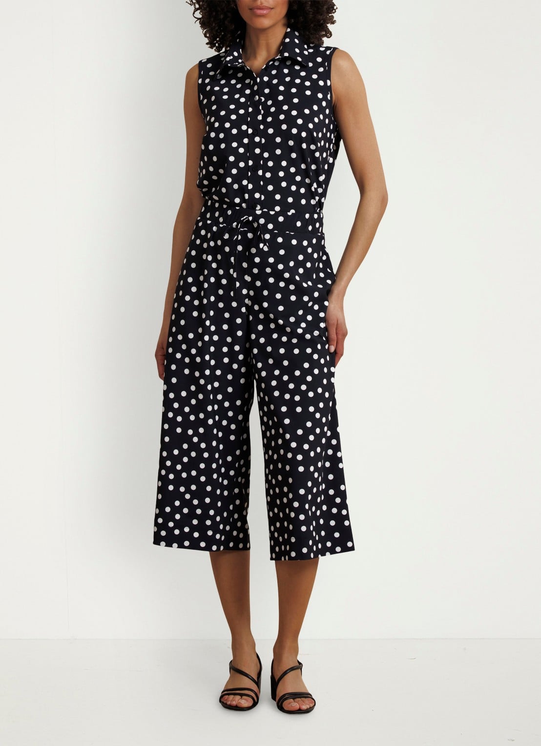 Studio Anneloes Bobby Dot mouwloze blouse met stippenstrip - voorkant 4 multicolor