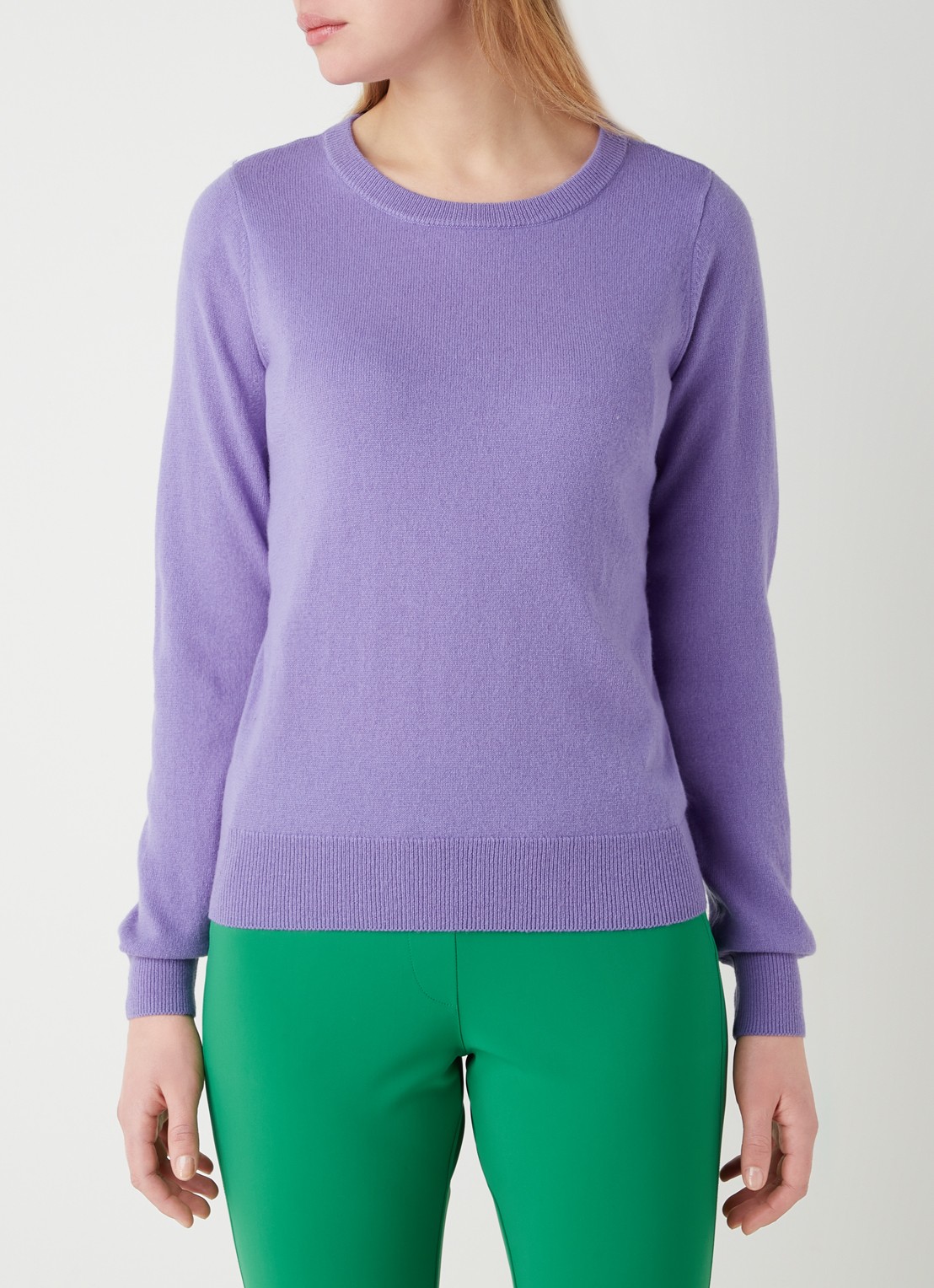 Studio Anneloes Cady fijngebreide pullover in kasjmierblend - detail 2 violet