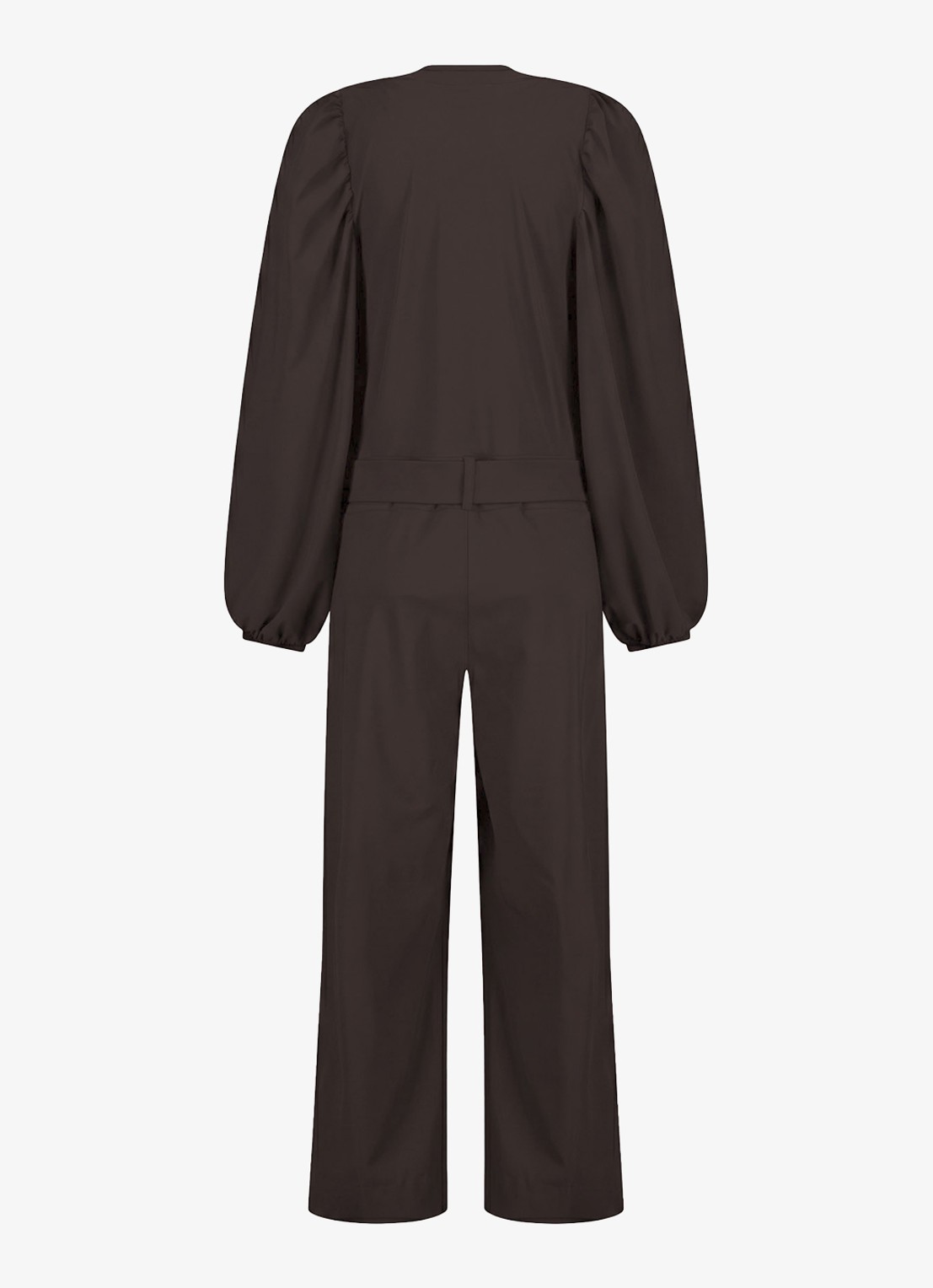 Studio Anneloes Cherie straight fit jumpsuit met strikceintuur - achterkant lavendel