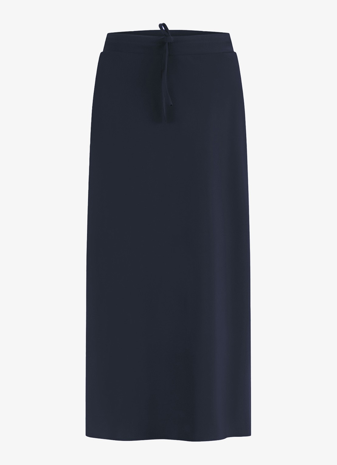 Studio Anneloes Chloe midi rok van travelstof - voorkant 3 donkerblauw