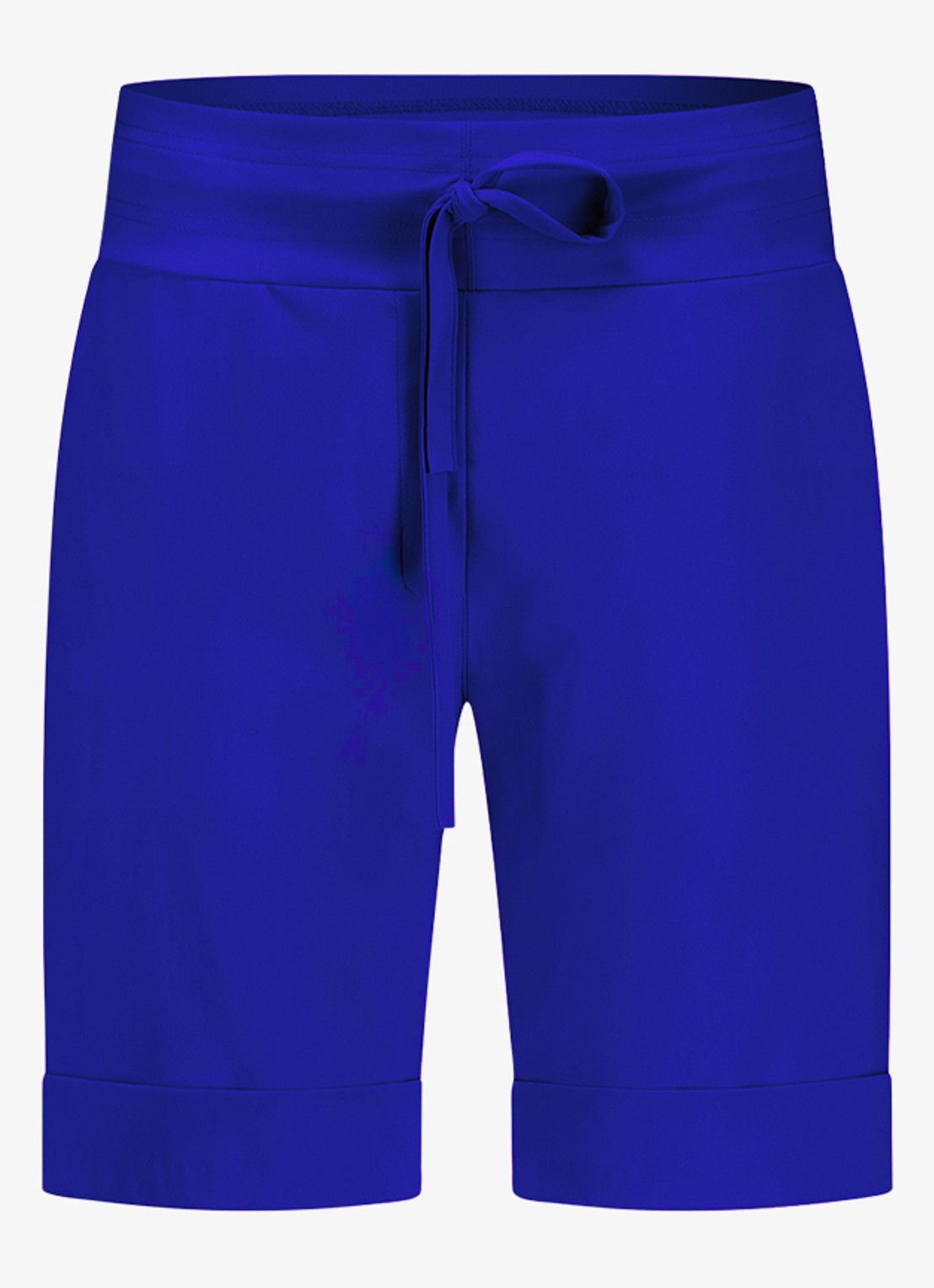 Studio Anneloes City loose fit korte broek met trekkoord - voorkant 2 blauw