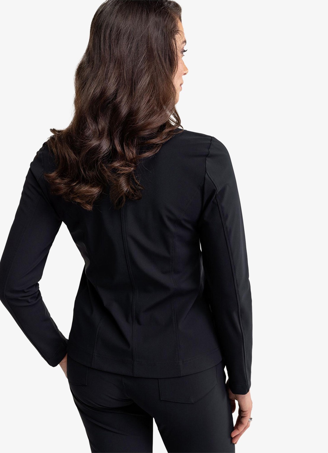Studio Anneloes Clean blazer met klepzakken - achterkant 3 zwart