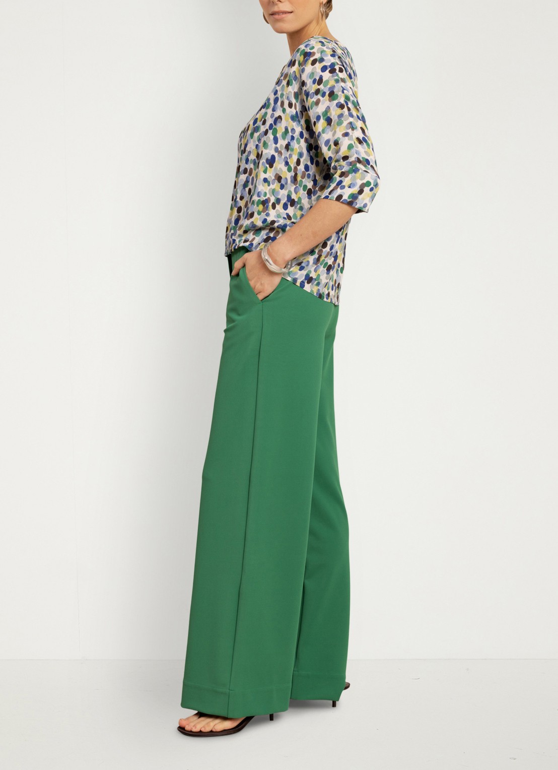 Studio Anneloes Didi top met stippenprint - voorkant 3 blauw