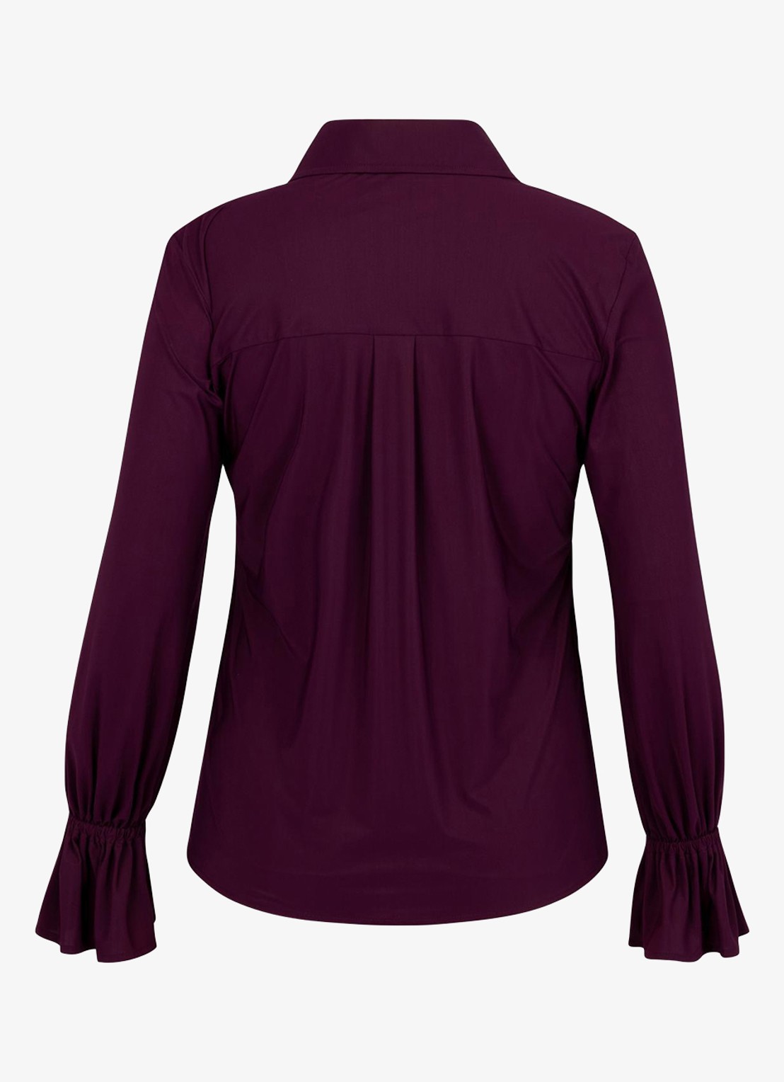 Studio Anneloes Duna blouse met trompetmouw - achterkant bruin