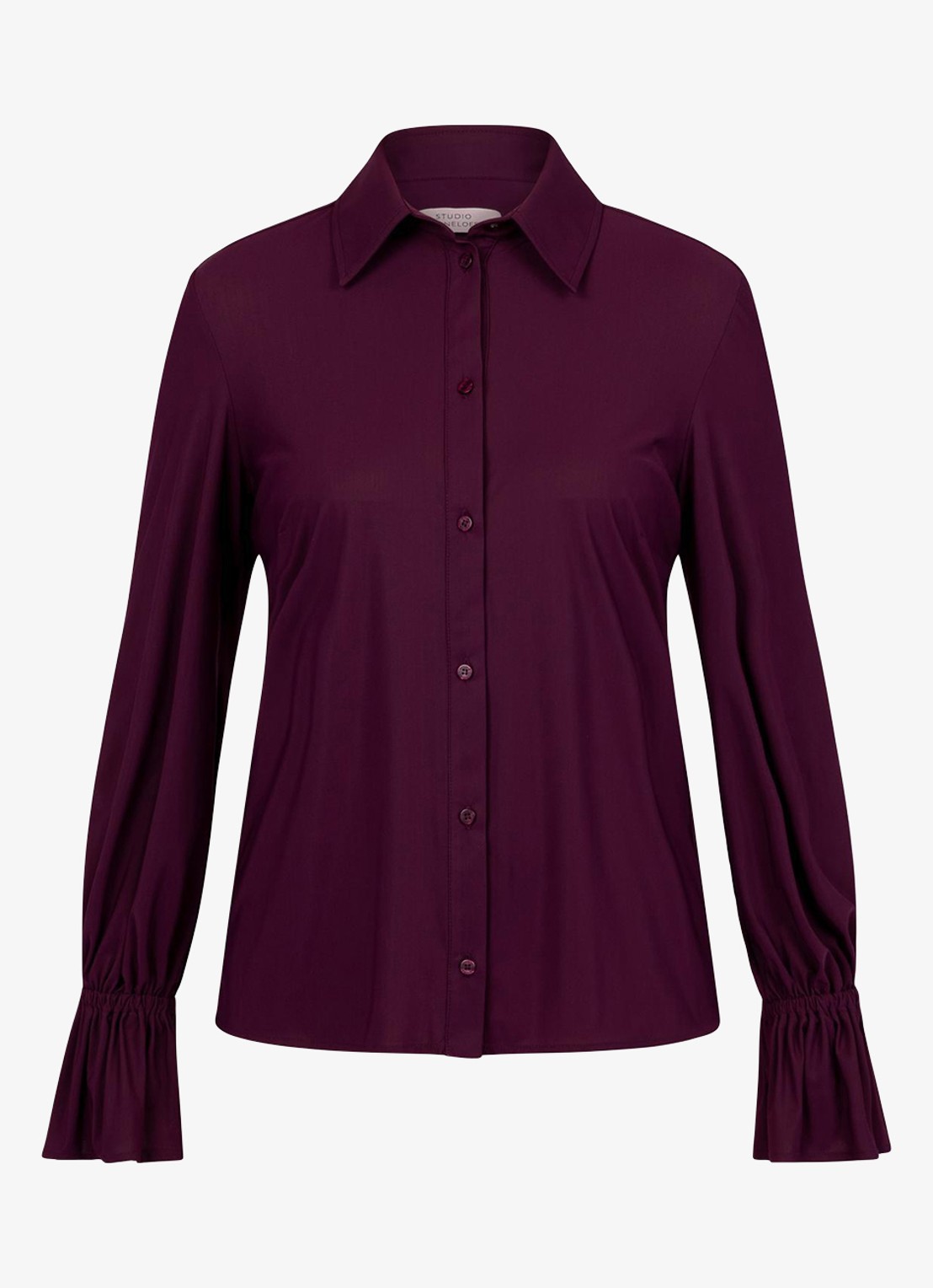 Studio Anneloes Duna blouse met trompetmouw - voorkant 6 bruin