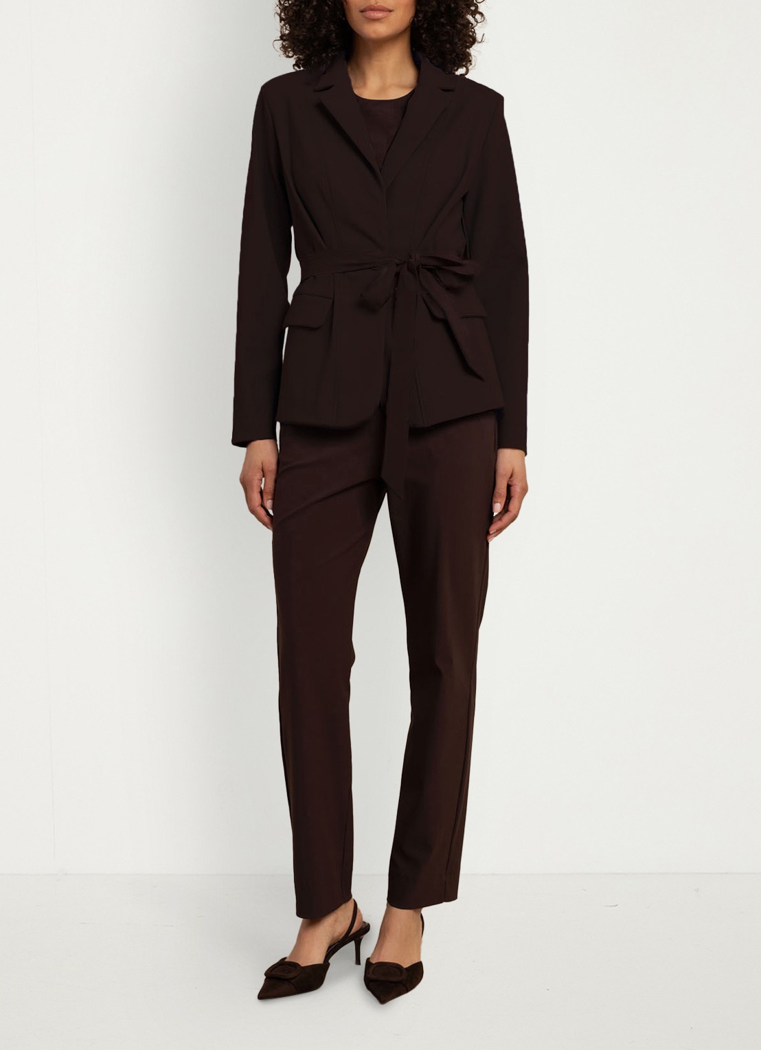 Studio Anneloes Elin blazer met strikceintuur - detail 3 rood