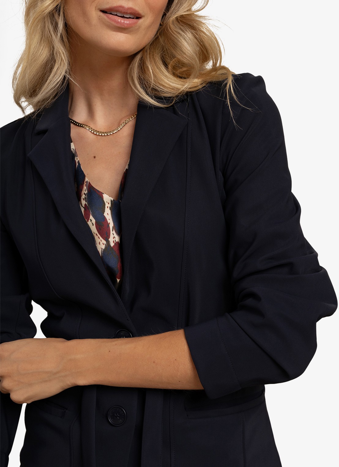 Studio Anneloes Elin blazer met strikceintuur - detail 4 rood