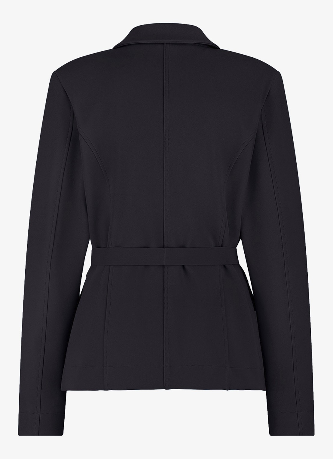 Studio Anneloes Elin blazer met strikceintuur - achterkant turquoise