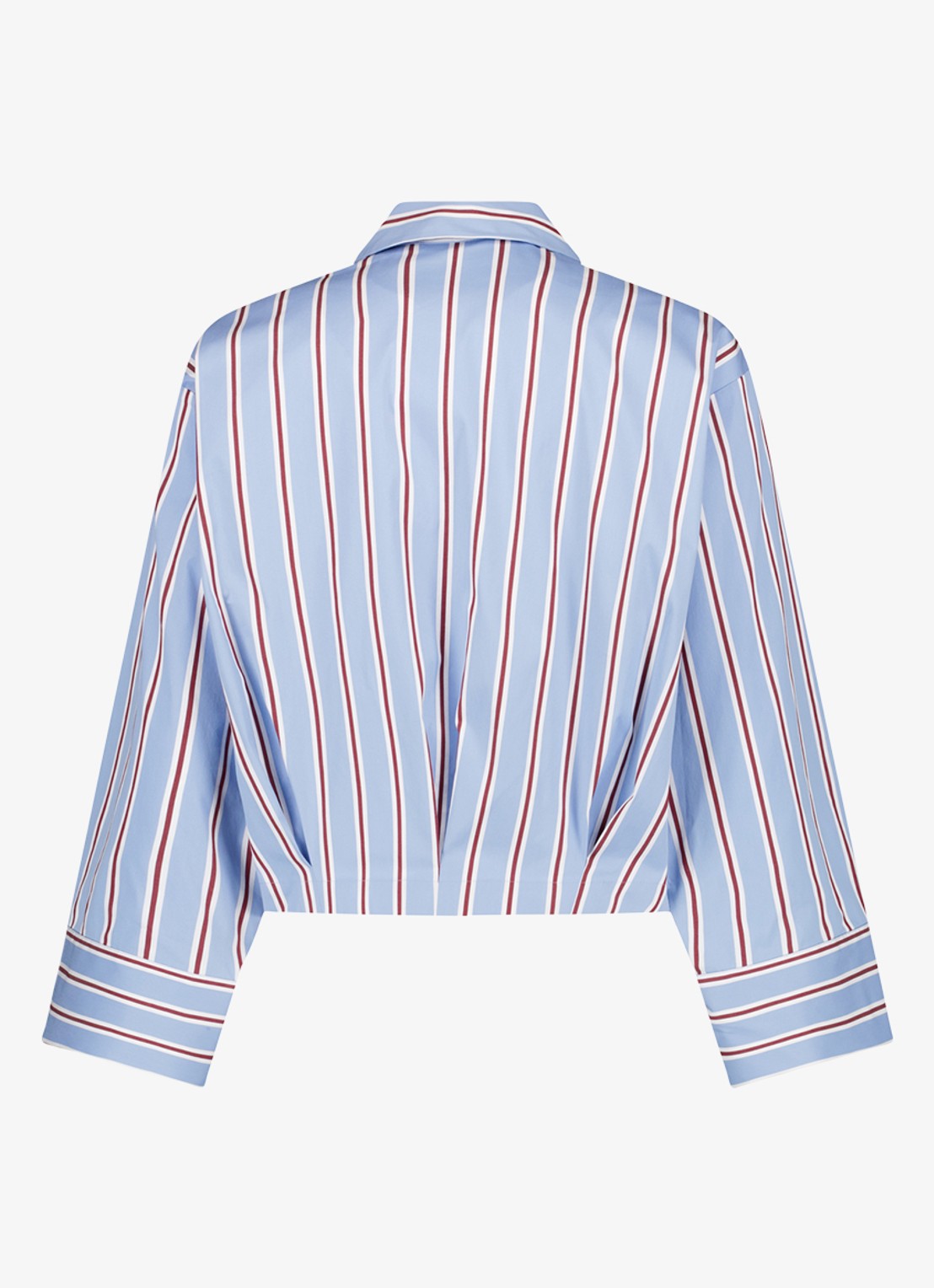 Studio Anneloes Erina blouse met streepprint - achterkant blauwgrijs