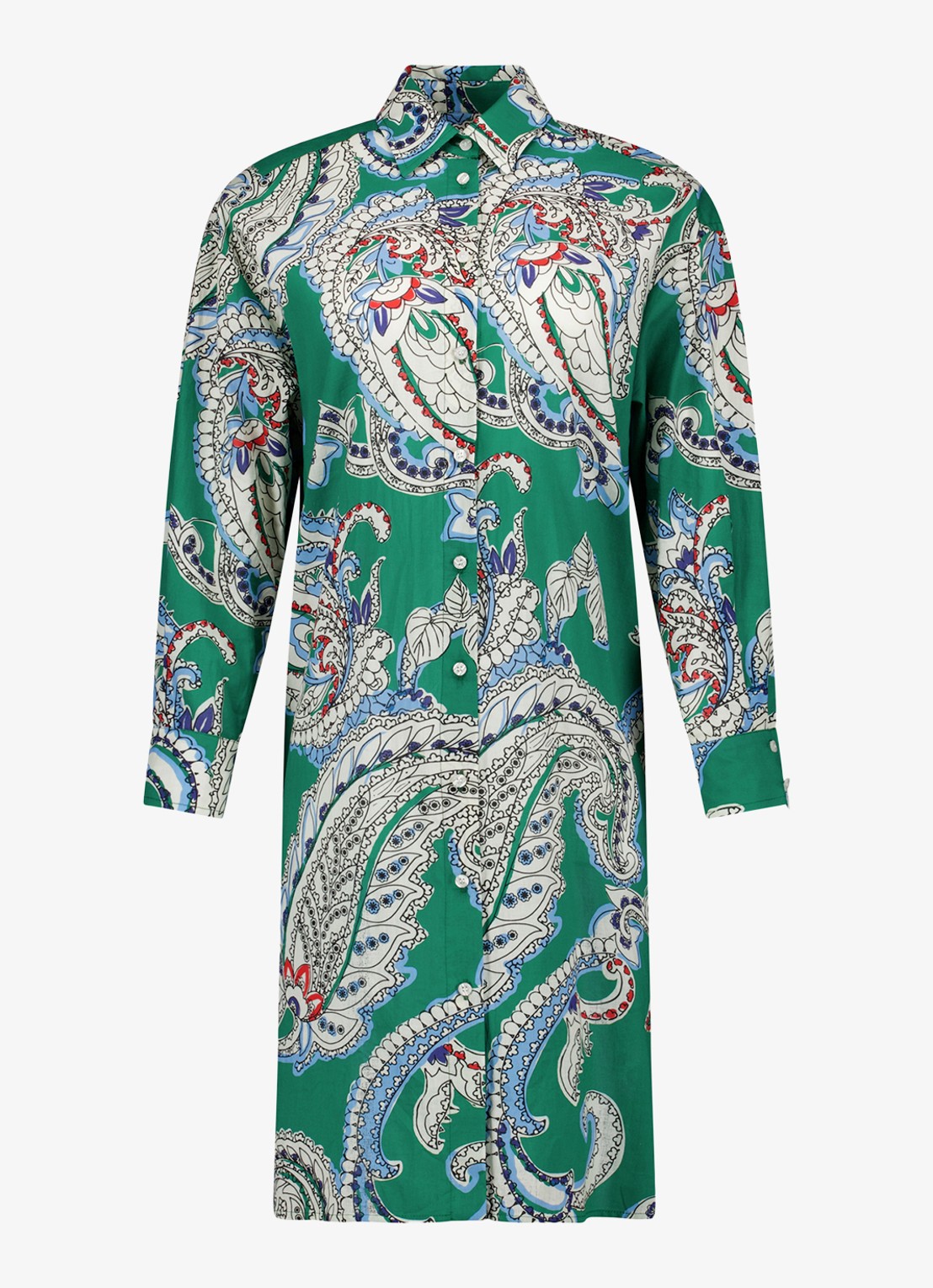 Studio Anneloes Esti blouse met paisley dessin - voorkant groen