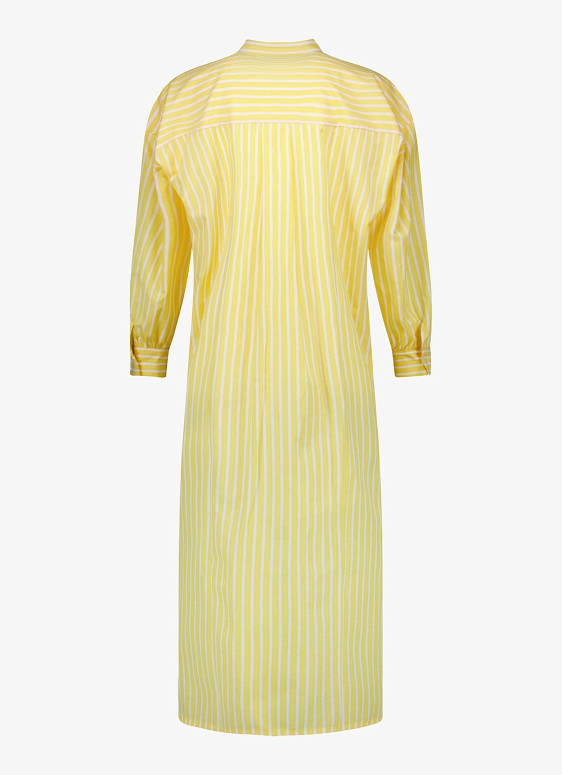 Studio Anneloes Esti midi blousejurk met streepprint - achterkant 2 geel