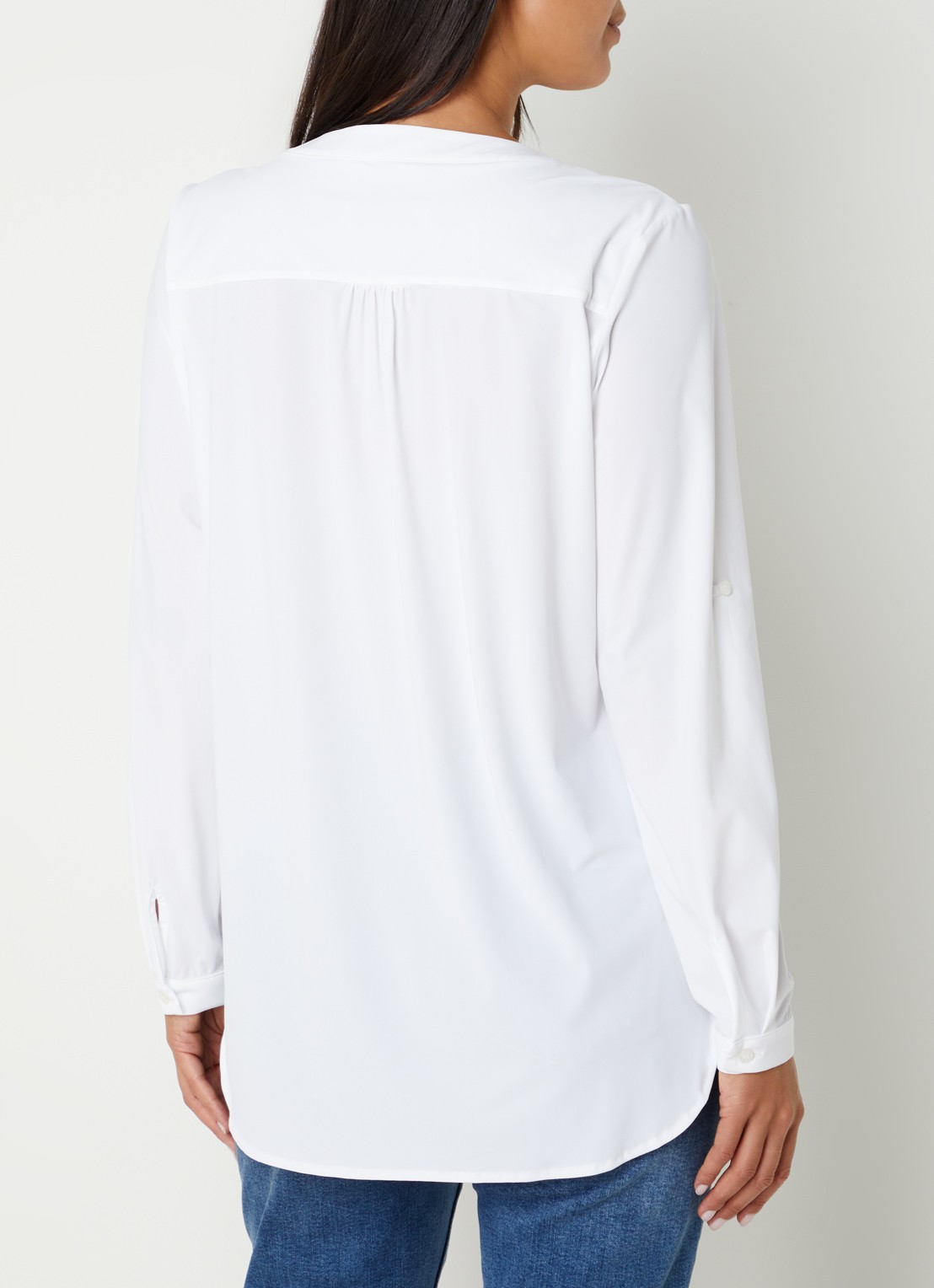 Studio Anneloes Evi blouse van travelstof - achterkant 2 wit