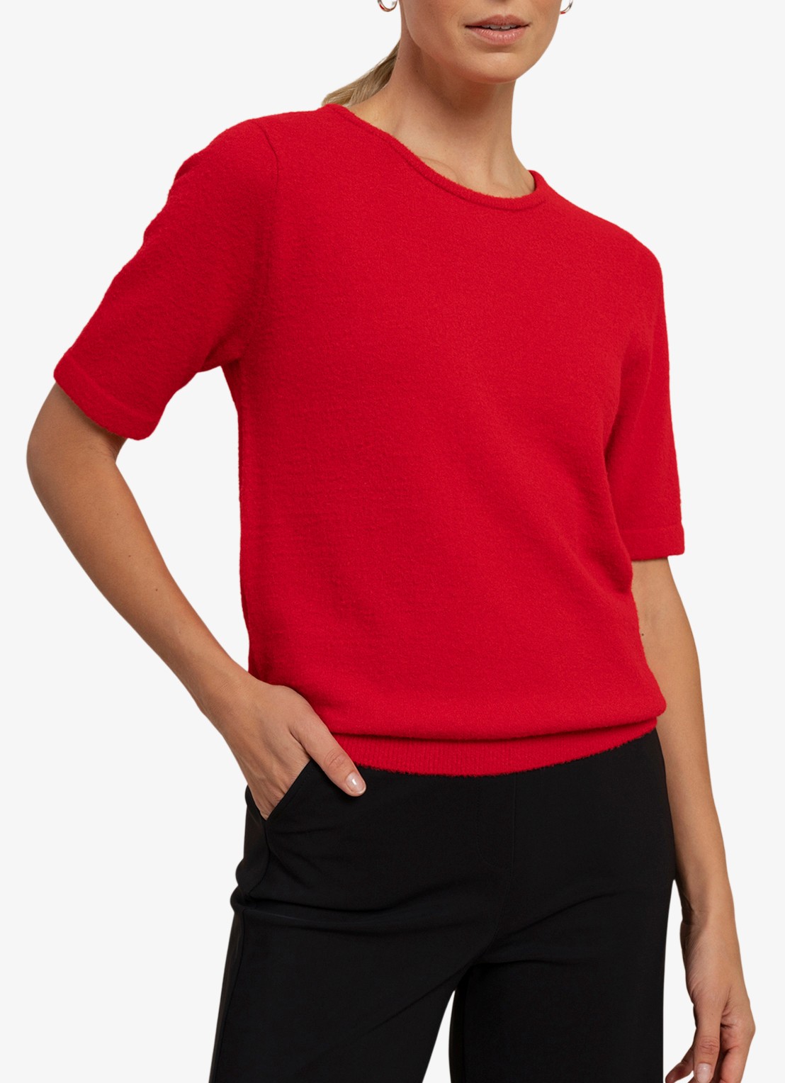 Studio Anneloes Felica fijngebreide pullover - detail 3 rood