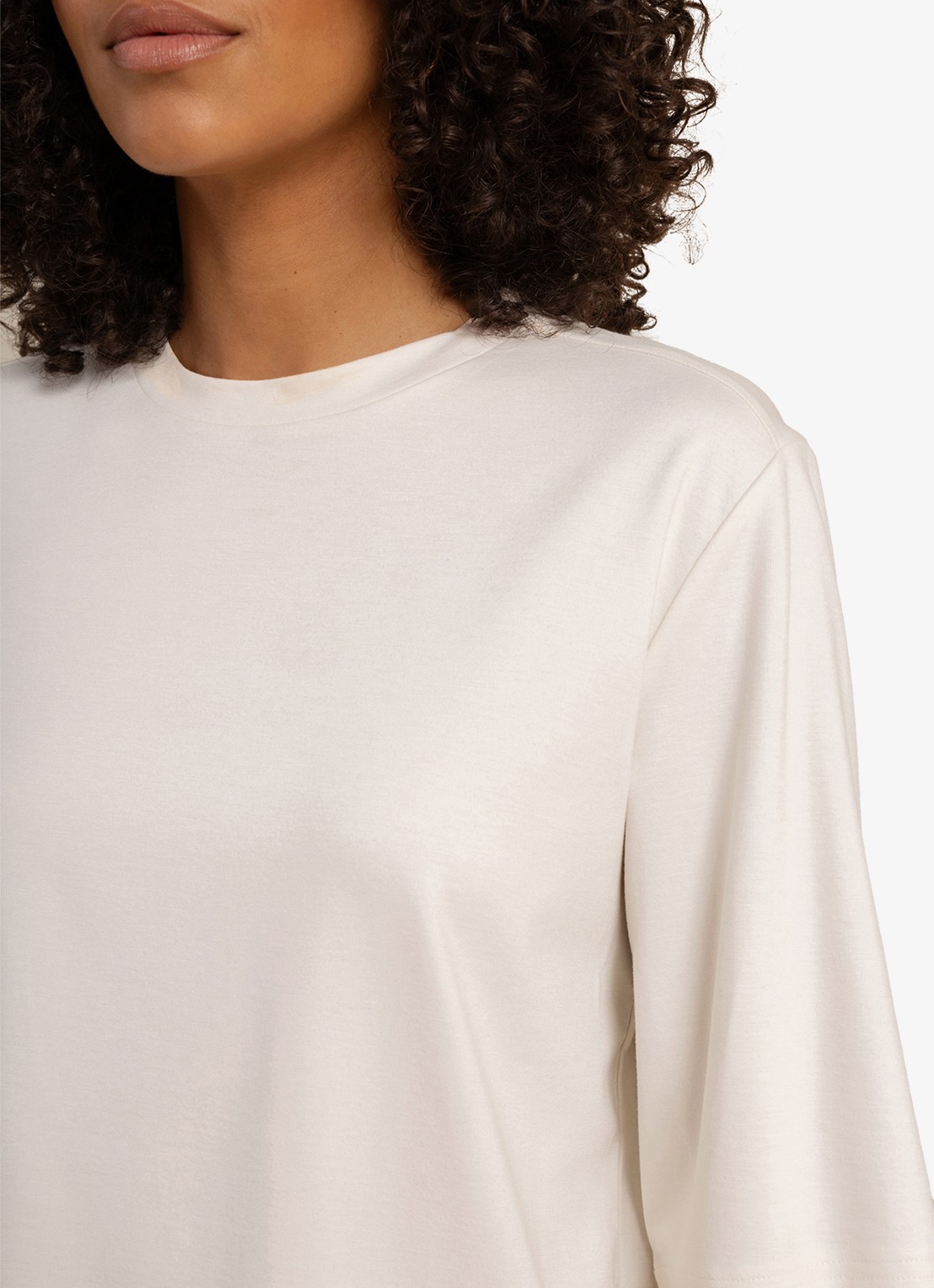 Studio Anneloes Fiore T-shirt met ronde hals - detail wit
