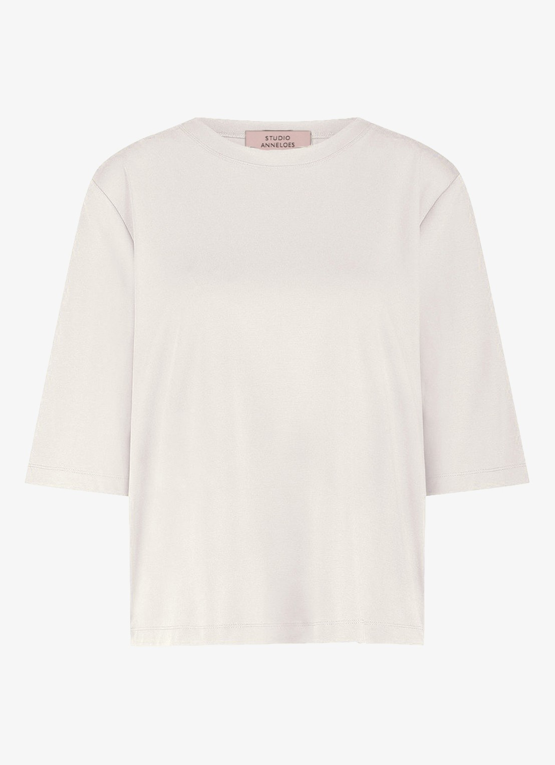 Studio Anneloes Fiore T-shirt met ronde hals - voorkant 4 wit