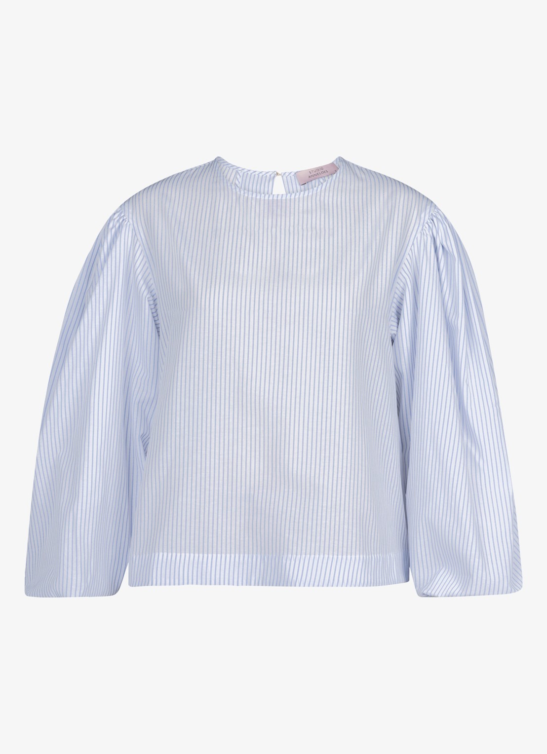 Studio Anneloes Florence top met ballon mouw - voorkant 2 blauw