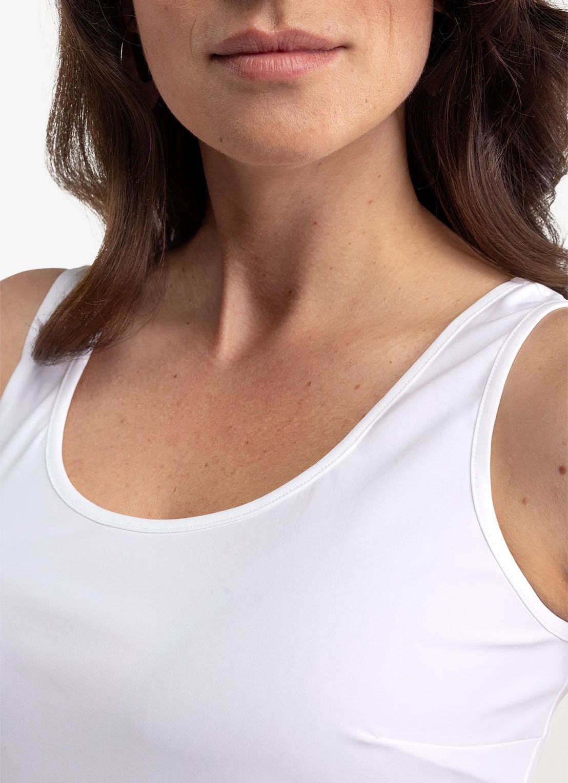 Studio Anneloes Fran tanktop met stretch - detail 3 blauw