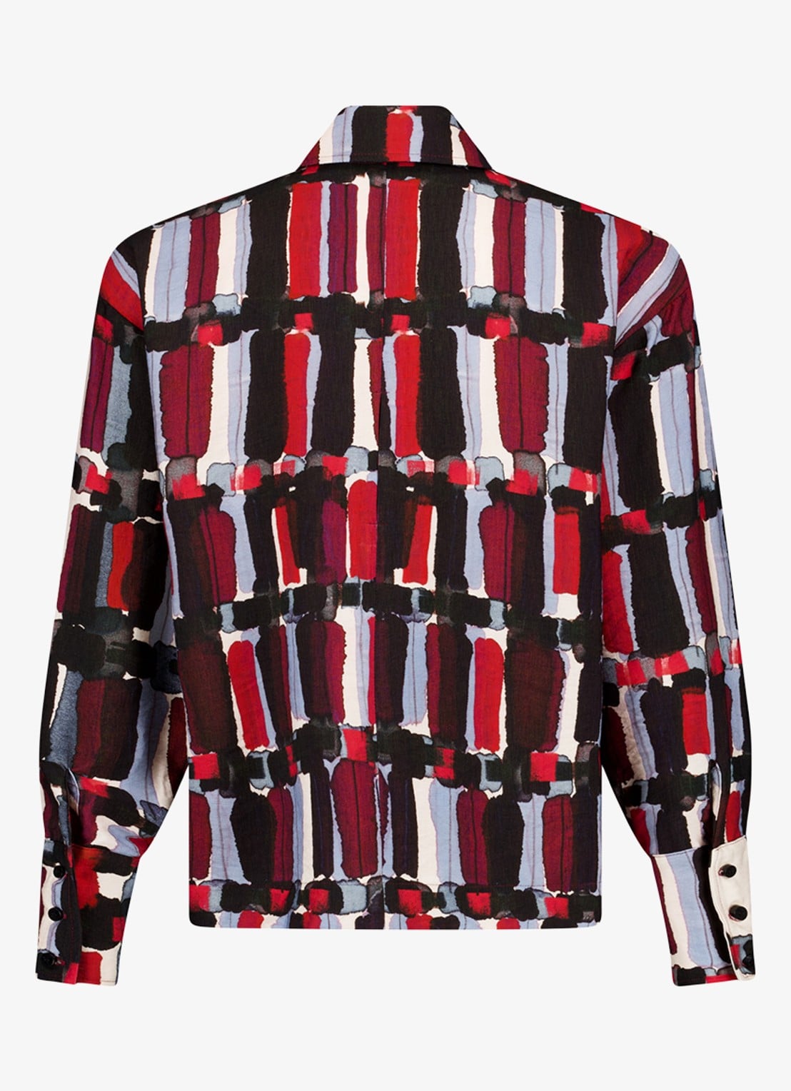 Studio Anneloes Gabby blouse met grafische print - achterkant multicolor