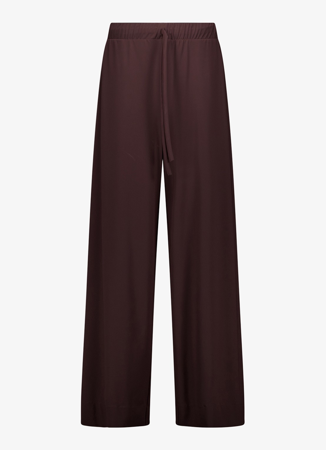 Studio Anneloes Grace high waist wide fit broek met steekzakken - voorkant 3 bruin