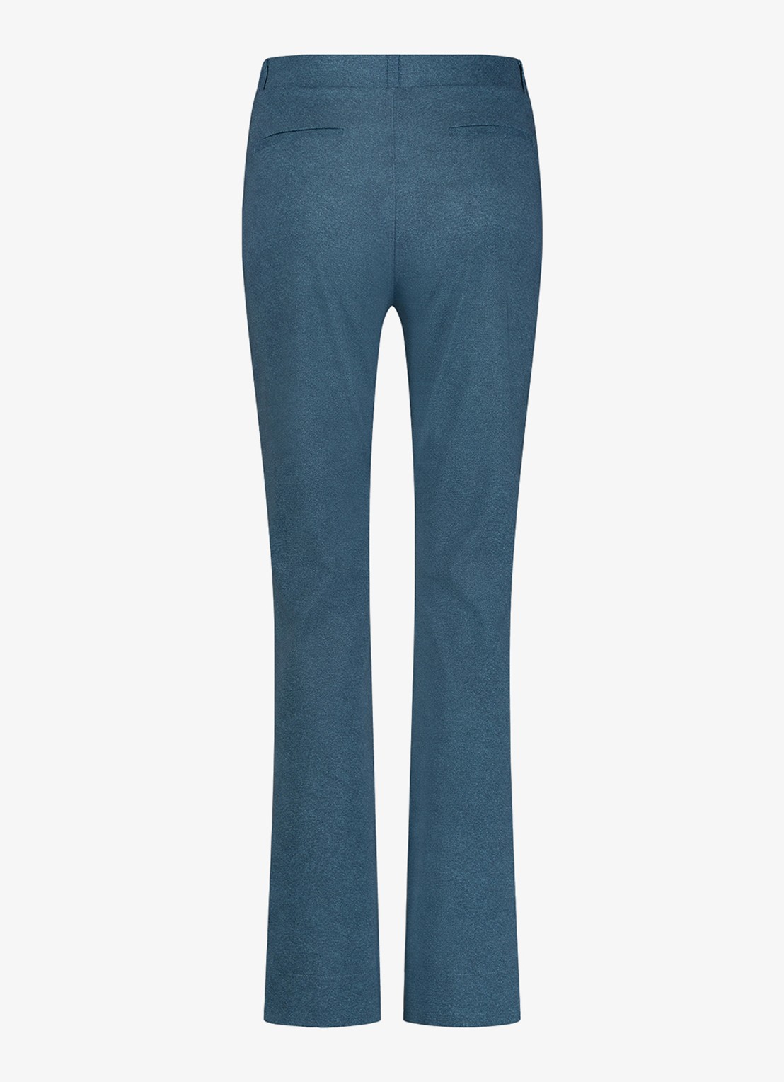 Studio Anneloes High waist flared fit broek met gemêleerd dessin - detail 4 indigo