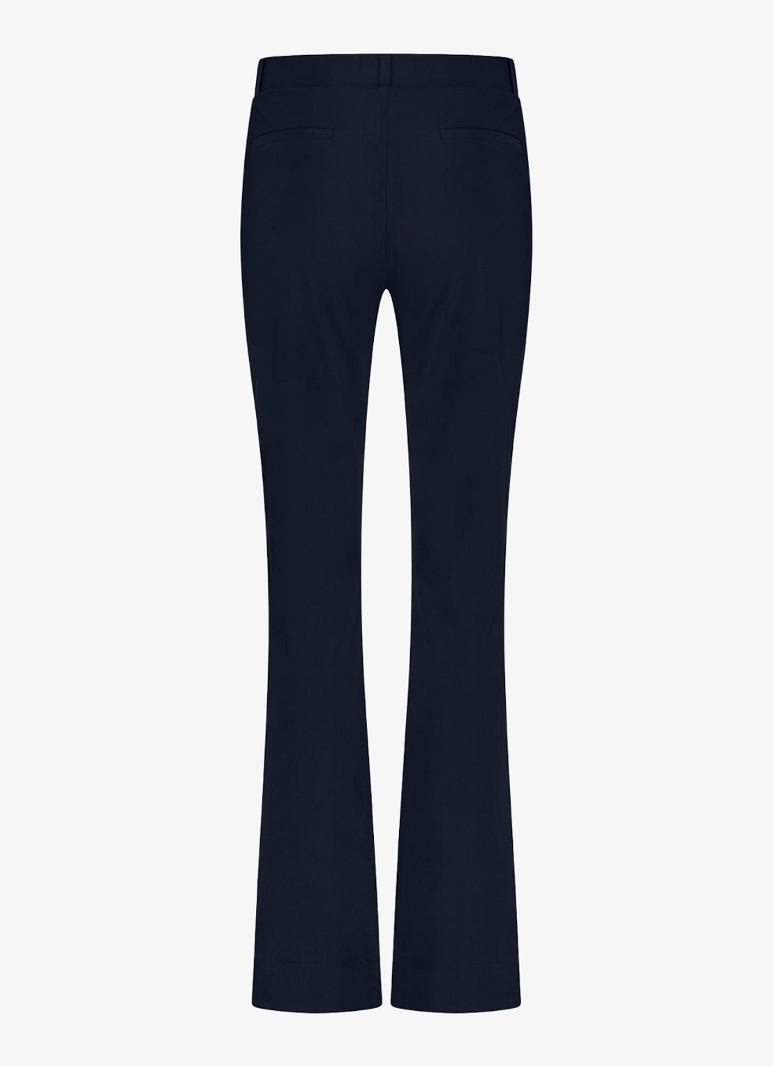 Studio Anneloes High waist flared fit broek met steekzakken - detail 5 donkerblauw