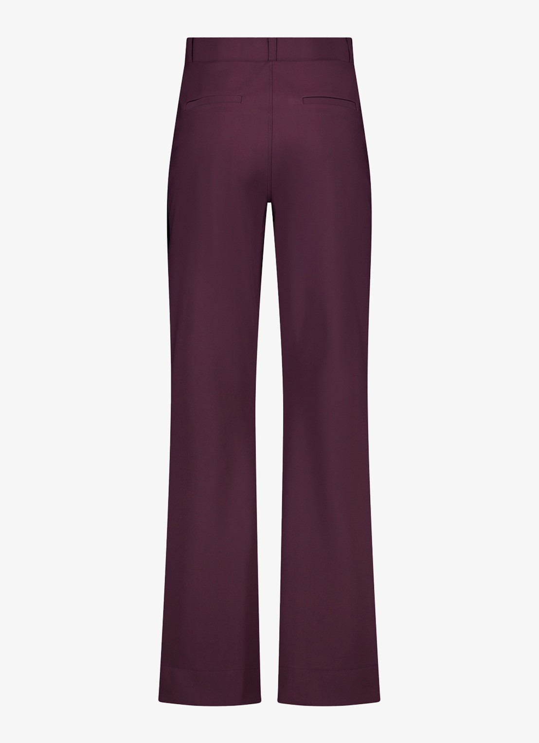 Studio Anneloes High waist flared fit pantalon - achterkant aubergine