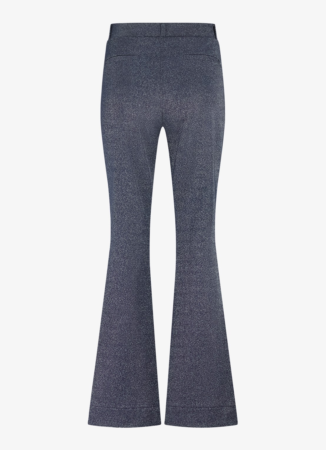 Studio Anneloes High waist loose fit pantalon met lurex - achterkant 5 blauwgrijs