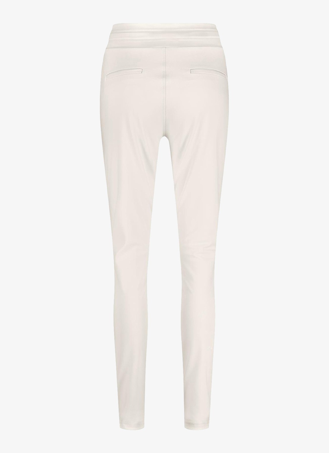 Studio Anneloes High waist tapered fit joggingbroek met steekzakken - detail 4 gebroken wit
