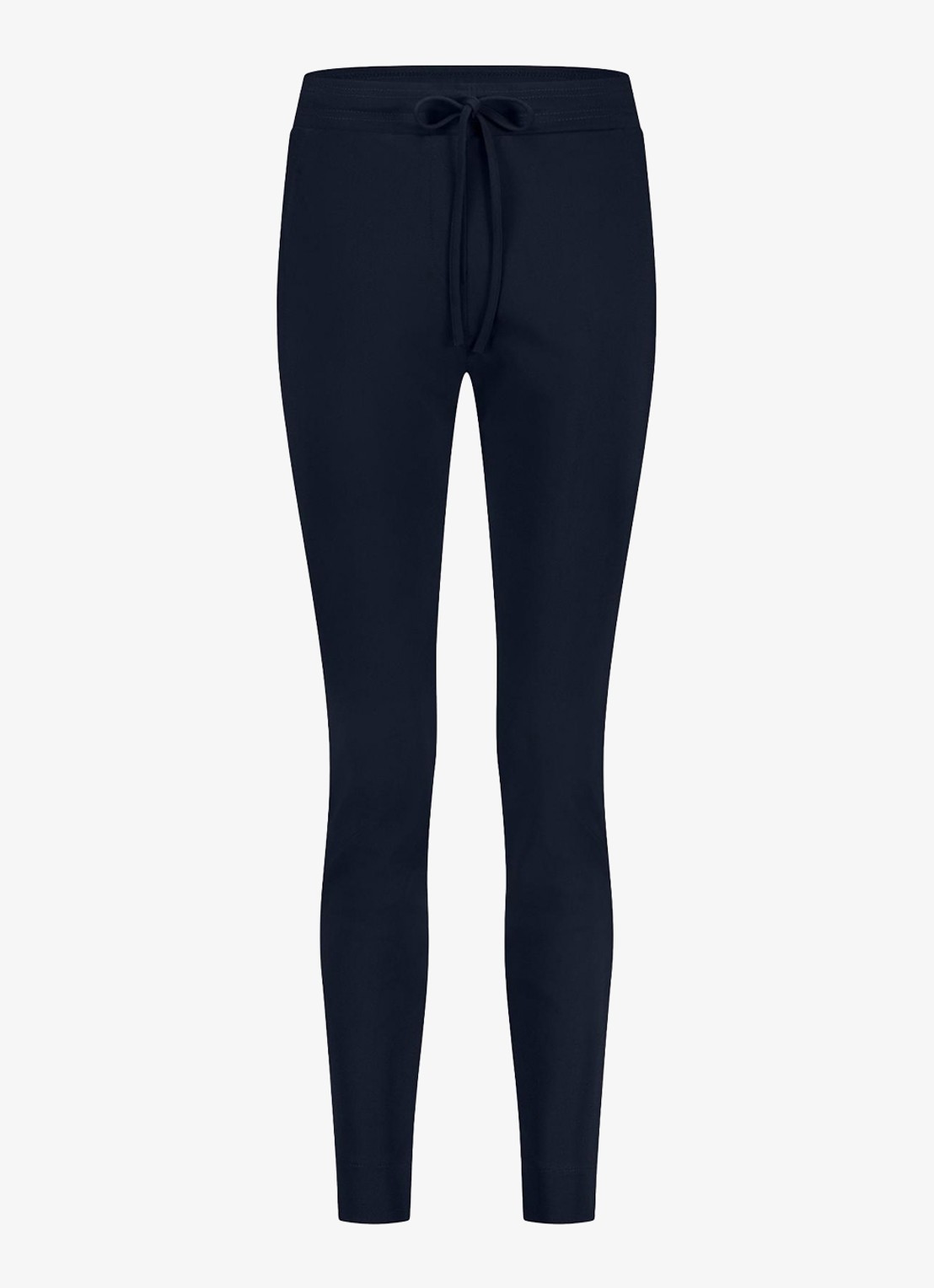 Studio Anneloes High waist tapered fit joggingbroek met steekzakken - voorkant 2 donkerblauw
