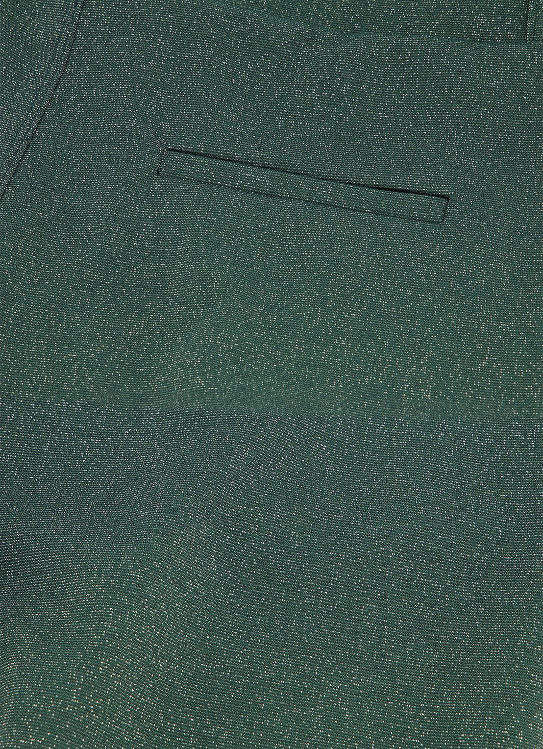 Studio Anneloes High waist wide fit pantalon met lurex en steekzakken - detail 3 donkergroen