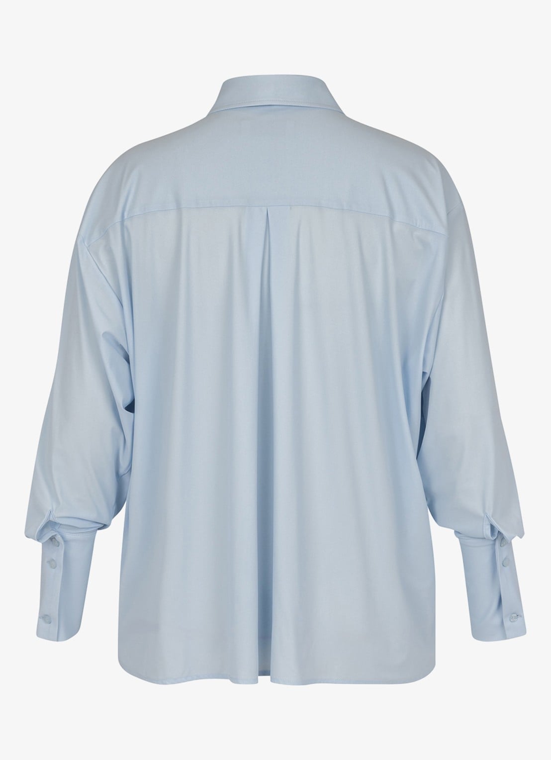Studio Anneloes Hollis blouse met sjaalkraag - achterkant blauw