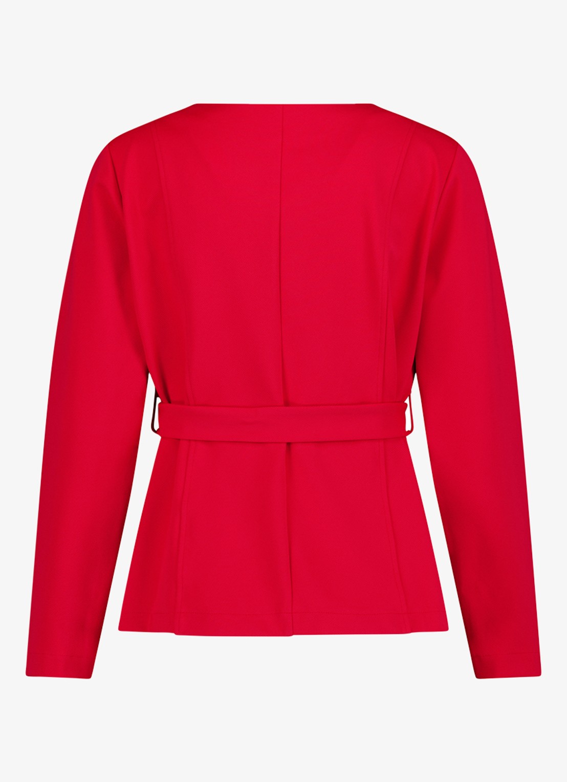 Studio Anneloes Jacky top met V-hals en gestrikt detail - achterkant 4 rood