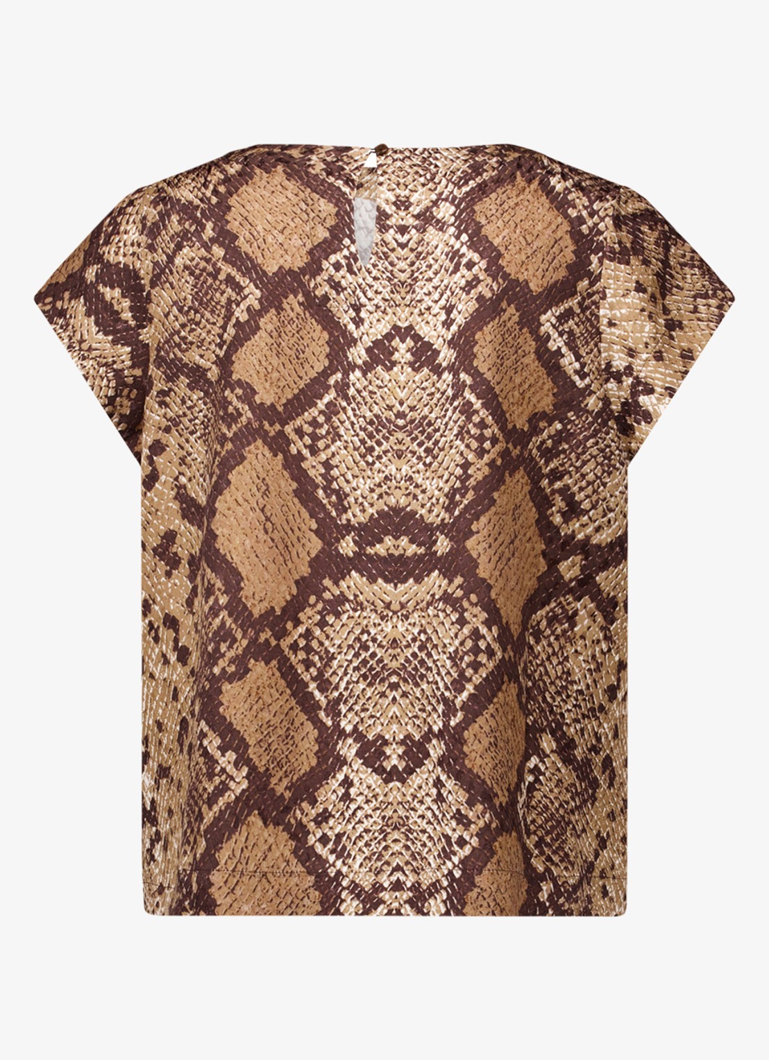 Studio Anneloes Jindra top met slangenprint - achterkant bruin