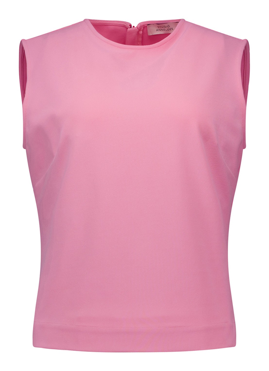 Studio Anneloes Josie mouwloze top met ronde hals - voorkant 2 roze