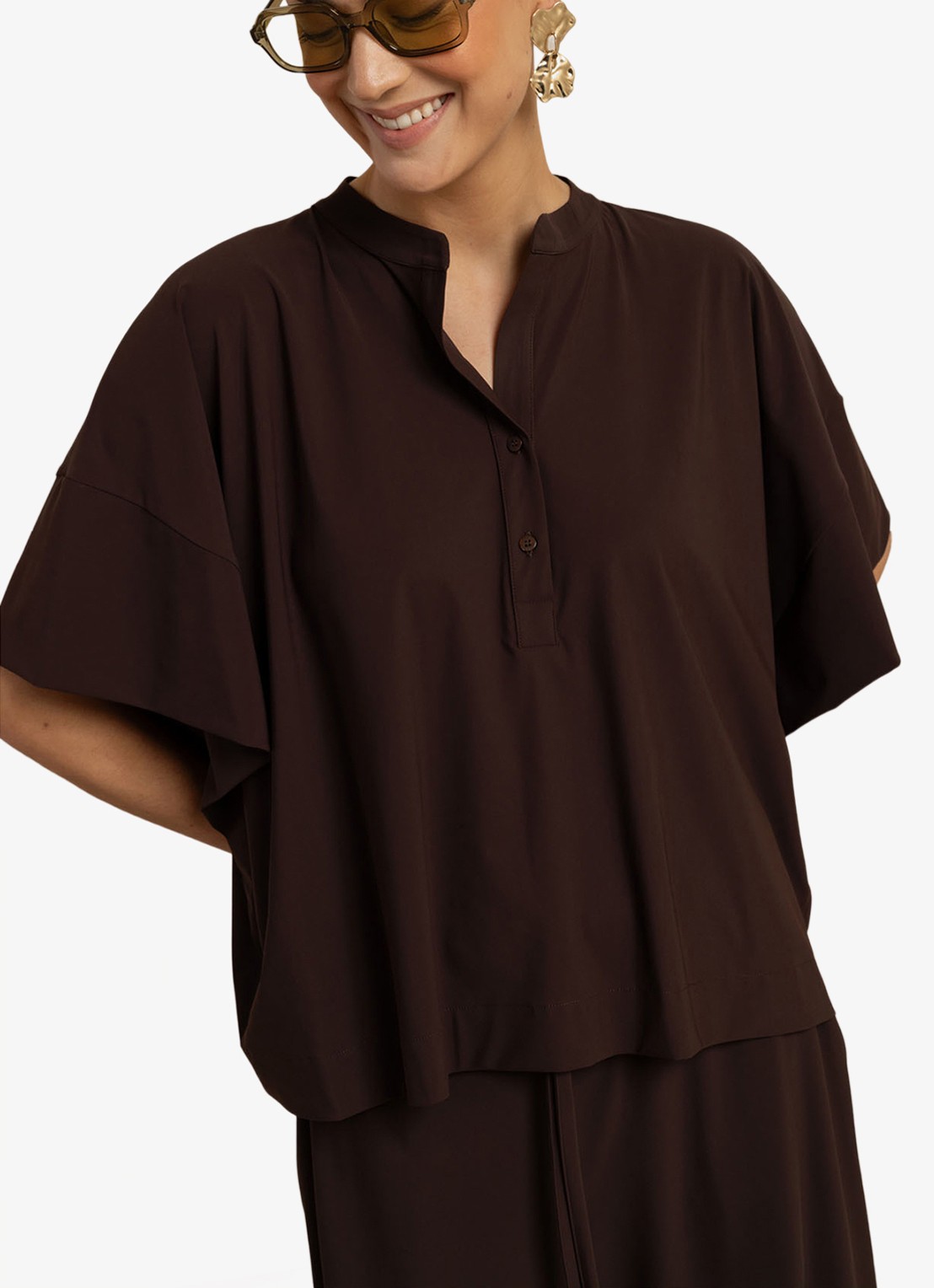 Studio Anneloes Laureen blouse - detail 4 bruin