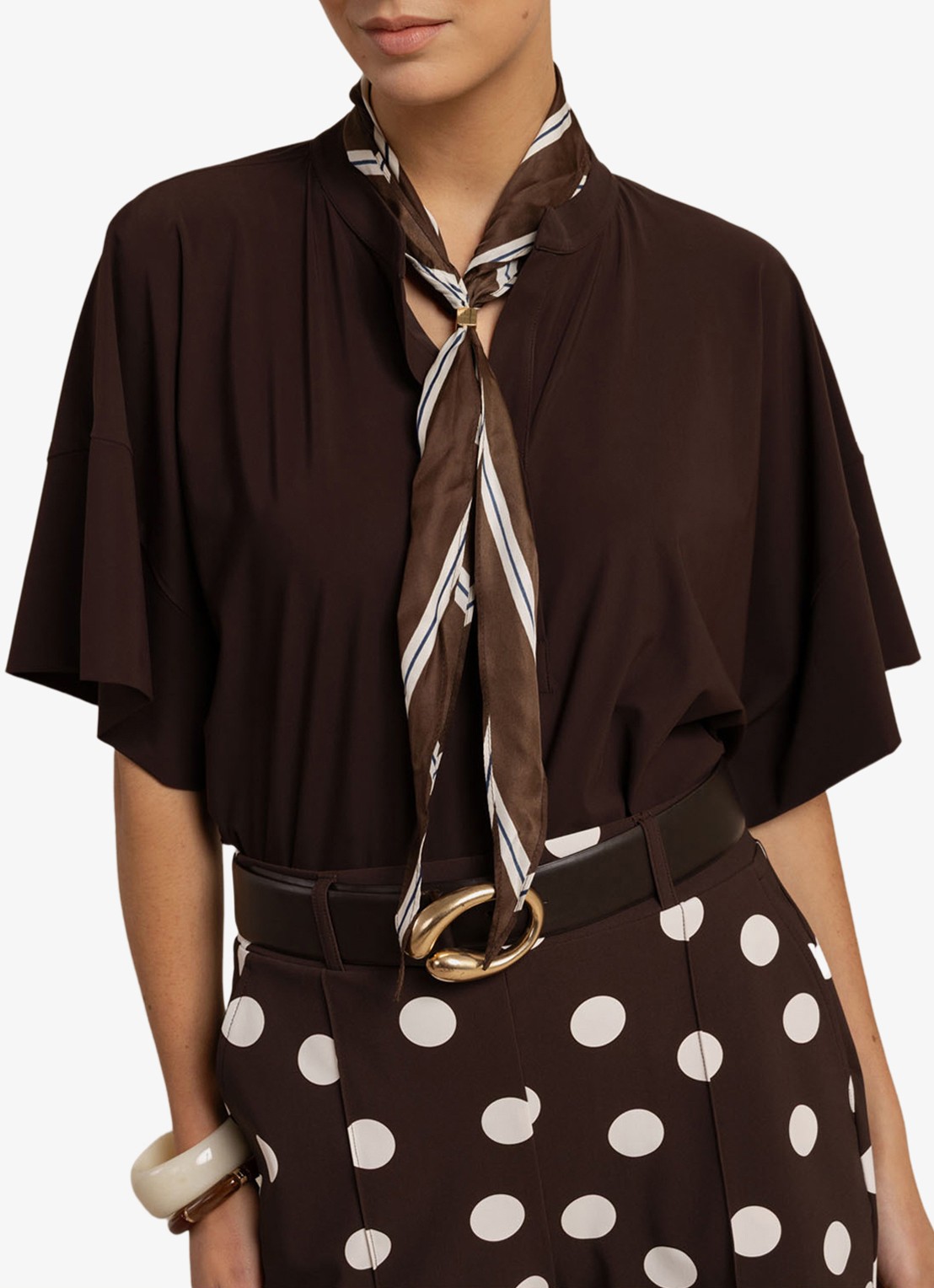 Studio Anneloes Laureen blouse - detail 5 bruin