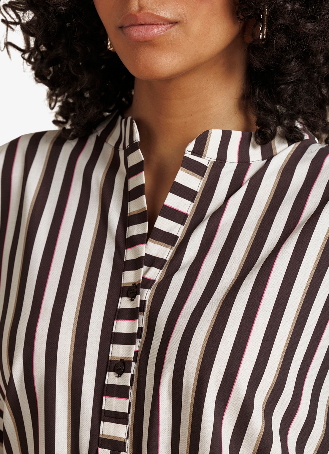 Studio Anneloes Laureen tuniek met streepprint - detail 5 multicolor