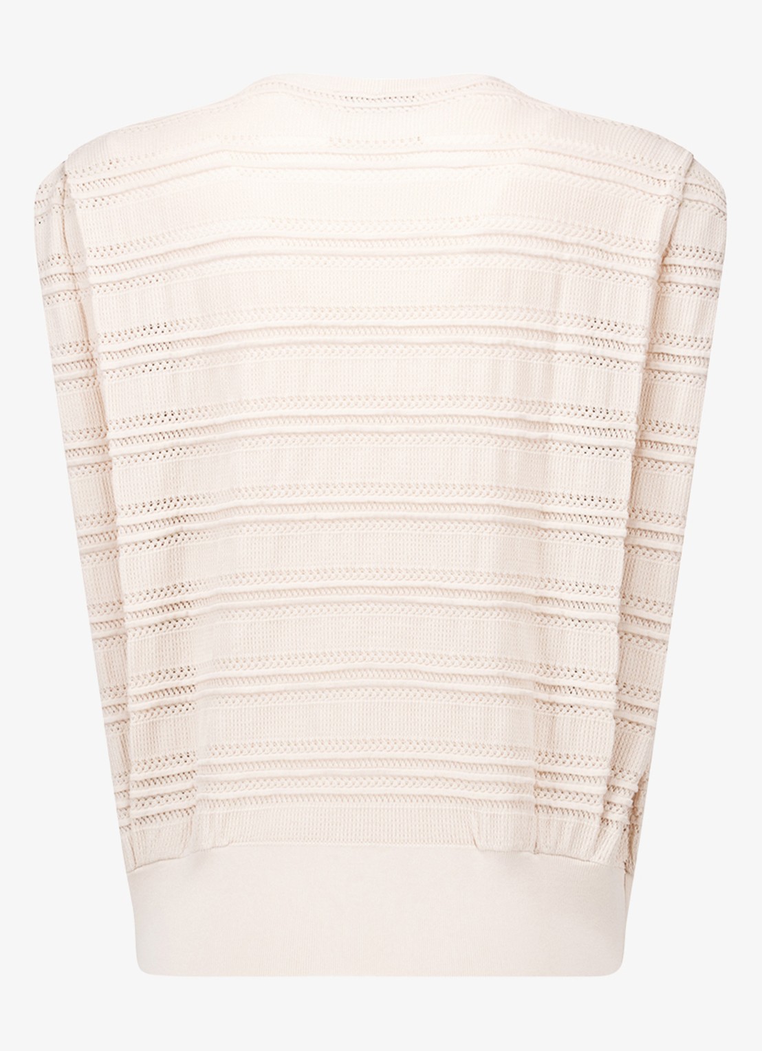 Studio Anneloes Leona fijngebreide top - achterkant creme