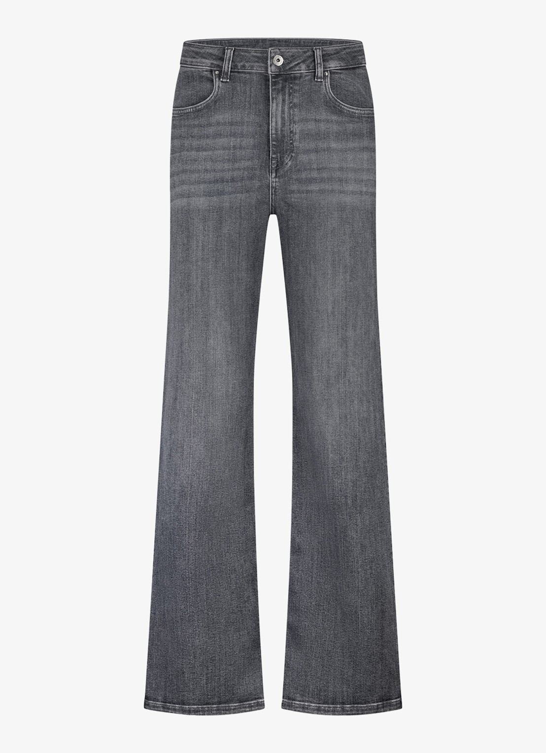 Studio Anneloes Lexie high waist loose fit jeans met steekzakken - voorkant grijs