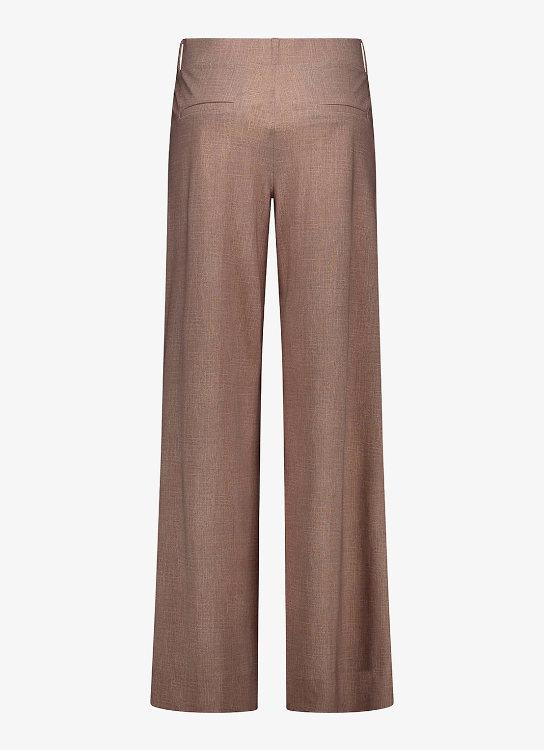 Studio Anneloes Lexie high waist loose fit pantalon met steekzakken - achterkant 2 lichtbruin