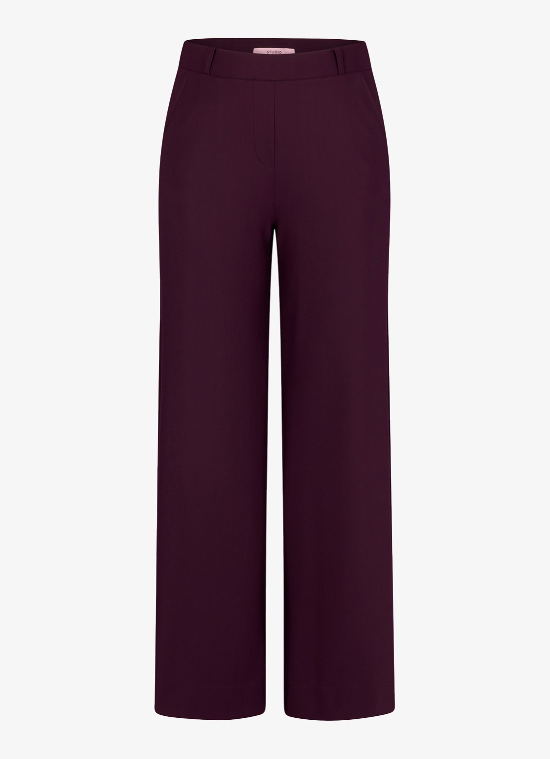 Studio Anneloes Lexie high waist straight fit pantalon - voorkant 4 turquoise