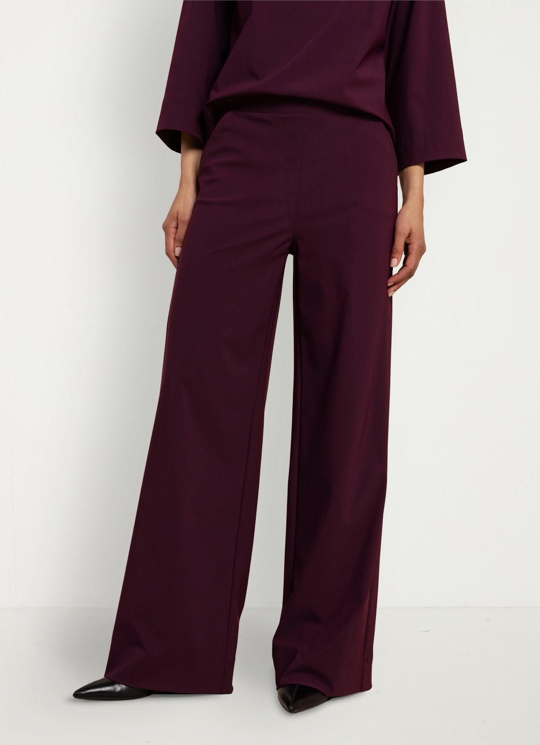 Studio Anneloes Lexie high waist straight fit pantalon - voorkant 5 turquoise