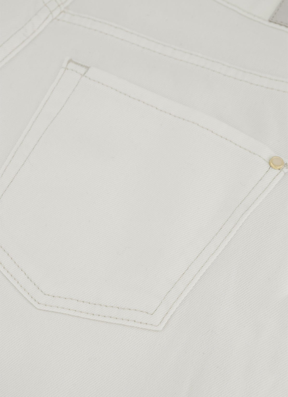 Studio Anneloes Lexie high waist wide fit jeans met gekleurde wassing - detail 2 gebroken wit